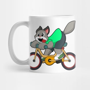 Cat with Bicycle Mug